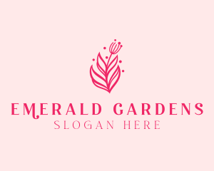 Pink Floral Bloom logo design