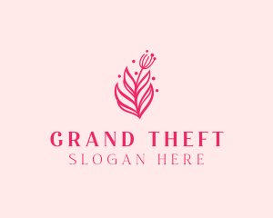 Event Styling - Pink Floral Bloom logo design