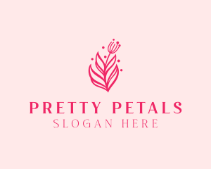 Pink Floral Bloom logo design