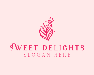 Pink Floral Bloom logo design