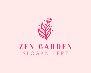 Pink Floral Bloom logo design