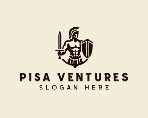 Strong Spartan Warrior  logo design