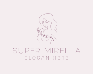 Body - Purple Flower Lady logo design