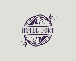 Stylish Hotel Wedding logo design