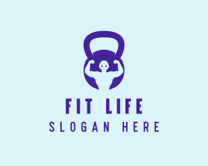 Kettlebell Fitness Gym  logo design