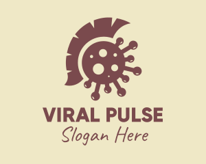 Virus - Brown Spartan Virus logo design
