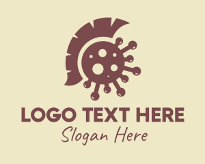 Brown - Brown Spartan Virus logo design