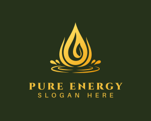 Oil - Natural Oil Wellness logo design