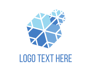 Freeze - Snowflake Winter Cooling logo design