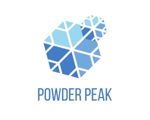 Snowboard - Snowflake Winter Cooling logo design