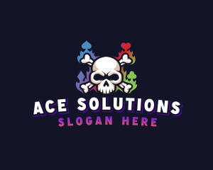 Ace - Skull Casino Gaming logo design