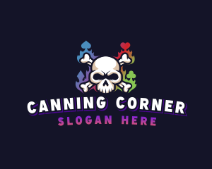 Skull Casino Gaming logo design