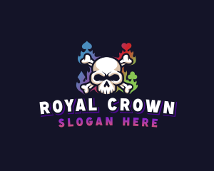 Skull Casino Gaming logo design