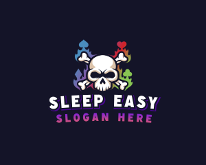 Skull Casino Gaming logo design