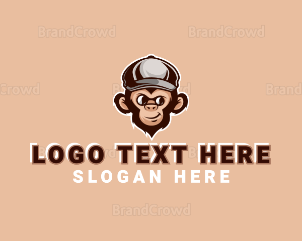 Monkey Sunglass Gamer Logo
