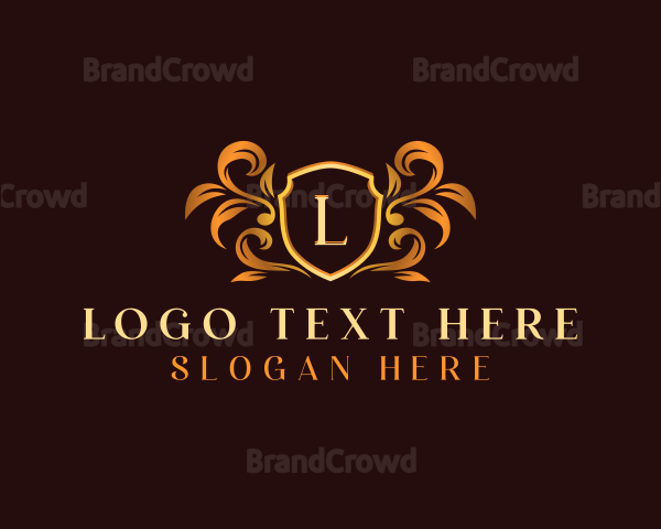 Luxury Shield Crest Logo