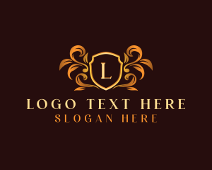 Gold - Luxury Shield Crest logo design