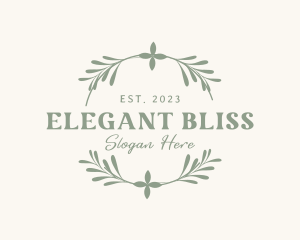 Artist - Foliage Wreath Emblem logo design