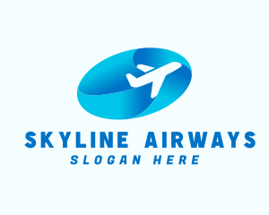 Airliner - Airplane Travel Transportation logo design