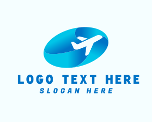 Airplane Travel Transportation Logo