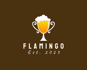 Alcoholic - Beer Trophy Bar logo design