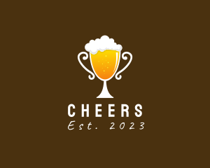 Beer Trophy Bar  logo design