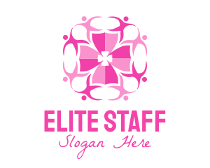 Pink People Group logo design