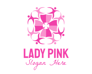 Pink People Group logo design