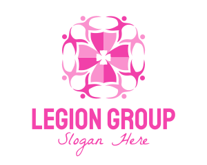 Pink People Group logo design