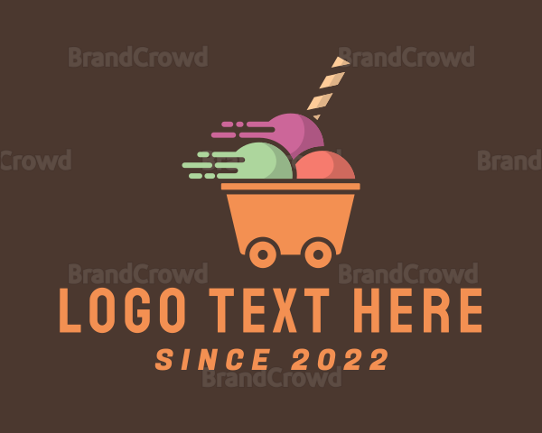 Ice Cream Delivery Logo