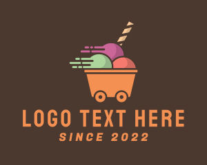 Food Stall - Ice Cream Delivery logo design