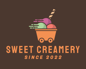 Ice Cream Delivery logo design