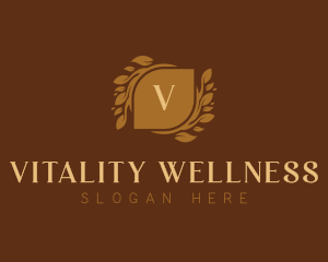 Lifestyle Wellness Wreath logo design