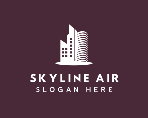 Hotel Skyscraper Building Logo