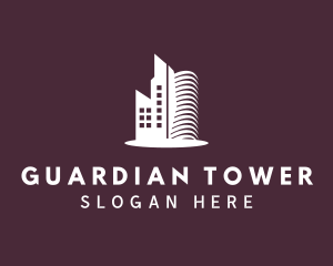 Hotel Skyscraper Building logo design