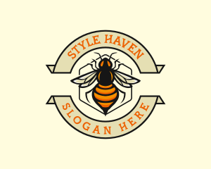  Honeycomb Bee Insect Logo