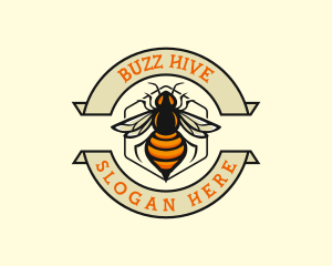  Honeycomb Bee Insect logo design