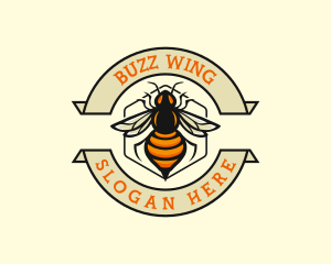  Honeycomb Bee Insect logo design