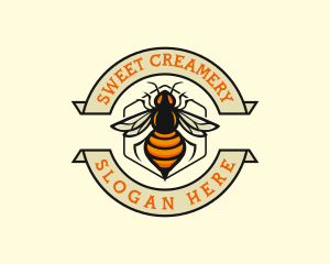  Honeycomb Bee Insect logo design