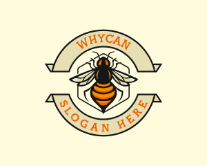 Antiquity - Honeycomb Bee Insect logo design