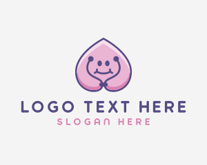 Pregnant - Heart Pediatric Childcare logo design