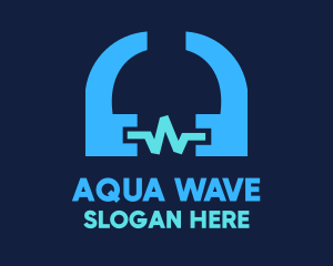 Quote Sound Wave logo design