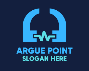 Debate - Quote Sound Wave logo design