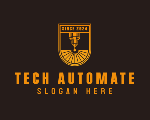 Automation - CNC Laser Fabrication logo design