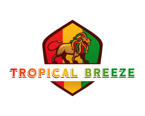 Jamaica Reggae Lion logo design