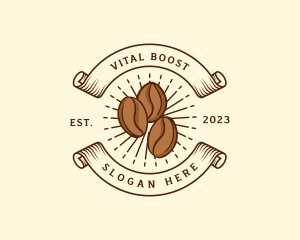 Antioxidants - Coffee Bean Cafe logo design