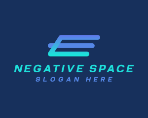 Startup Fast Logistics Letter E  Logo