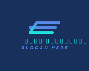 Industrial - Startup Fast Logistics Letter E logo design