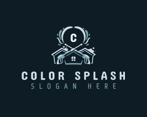 Pressure Washing Housekeeper logo design