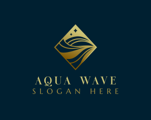 Luxury Premium Wave Firm logo design